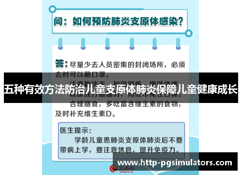 五种有效方法防治儿童支原体肺炎保障儿童健康成长