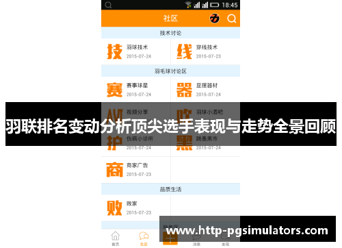 羽联排名变动分析顶尖选手表现与走势全景回顾